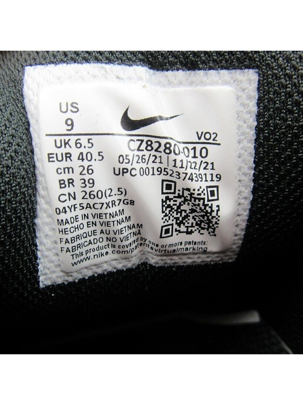 Nike Metcon 7 Gym Training Shoes Womens Size 9 Black White NEW - Picture 8 of 10
